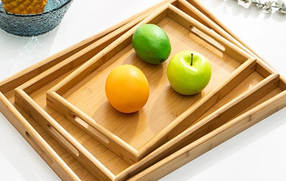  Rectangular Bamboo Tray